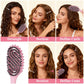 Brosse à poils de sanglier aérée pour cheveux bouclés