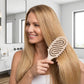 Brosse à poils de sanglier aérée pour cheveux bouclés