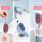 Brosse à poils de sanglier aérée pour cheveux bouclés