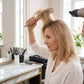 Brosse à poils de sanglier aérée pour cheveux bouclés