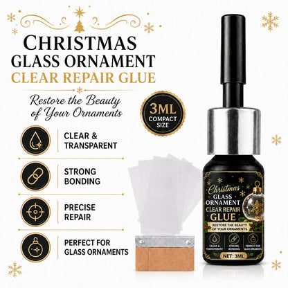 Colle de réparation pour décorations de Noël en verre