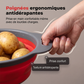 Passoire de cuisine pliable, panier égouttoir à légumes et fruits peu encombrant