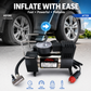 🚗50 % DE RÉDUCTION ! Compresseur d'air automobile monocylindre ultra-résistant – Gonfleur de pneus portable 12 V avec manomètre, pompe à air à gonflage rapide pour voitures, camions et SUV, à utiliser en cas d'urgence