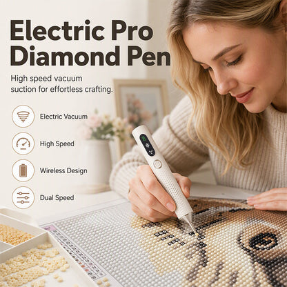 ✨ PROMO FLASH : 50% DE RÉDUCTION ! Stylo Électrique Rechargeable pour Diamants – Précision Professionnelle & Design Léger for Un Art du Diamant Facile et Propre 💎🚀