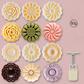 Lot de moules à gâteaux de lune à presser à la main