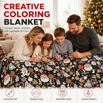 🎅Cadeau de Noël en avant-première : 50 % de réduction🎄🎨Couverture à colorier en famille pour tous les âges🎁Le cadeau idéal pour la famille et les amis