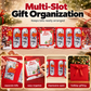 🎄 50 % DE RÉDUCTION ! ✨ Porte-cartes-cadeaux festif – Plusieurs compartiments de rangement, espace pour un petit mot de vœux et enveloppe à ruban – Transformez votre argent en un cadeau de Noël attentionné 💌