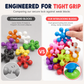 Blocs de construction 3D en forme de flocon de neige pour enfants