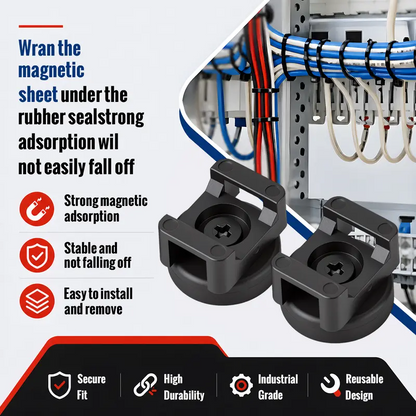 Supports magnétiques ultra-résistants pour colliers de serrage