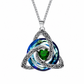 Collier pendentif nœud celtique pierre de naissance pour femme