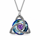 Collier pendentif nœud celtique pierre de naissance pour femme