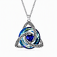Collier pendentif nœud celtique pierre de naissance pour femme