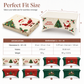 Nappe de Noël extensible et ajustée pour tables rectangulaires