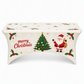 Nappe de Noël extensible et ajustée pour tables rectangulaires