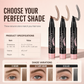 Stylo 2-en-1 waterproof pour sourcils et racine des cheveux