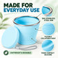 Buvez où que vous soyez, en un clin d’œil ! Tasse de voyage pliable en silicone