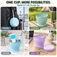 Buvez où que vous soyez, en un clin d’œil ! Tasse de voyage pliable en silicone