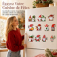 🔥50% DE RÉDUCTION !🎄Aimants Frigo Noël Dessin Animé ✨Mignons, Déco Festive, Aimantation Forte🎅