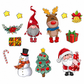 🔥50% DE RÉDUCTION !🎄Aimants Frigo Noël Dessin Animé ✨Mignons, Déco Festive, Aimantation Forte🎅