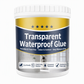 Mastic adhésif transparent et imperméable pour réparer les fuites dans la salle de bains, la cuisine, le toit et les rebords de fenêtre, à appliquer au pinceau