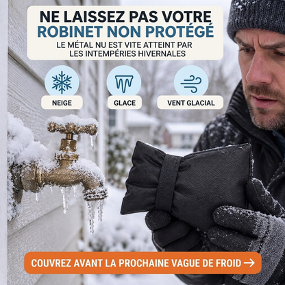 🚰 -50 % ! ❄️ Housse de protection pour robinet extérieur – Protection contre le gel et isolation thermique hivernale ✨
