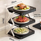 🍽️ 50 % DE RÉDUCTION MAINTENANT ! 📦 Étagère de rangement à 4 niveaux pour bols – pliable, stable et vous offrant le maximum d'espace dans votre cuisine