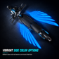 📢 50% de Réduction – Feux de Projection LED Ailes d'Ange pour Moto, Éclairage Sol Sécurité Nocturne et Boîtier Aluminium