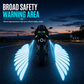 📢 50% de Réduction – Feux de Projection LED Ailes d'Ange pour Moto, Éclairage Sol Sécurité Nocturne et Boîtier Aluminium