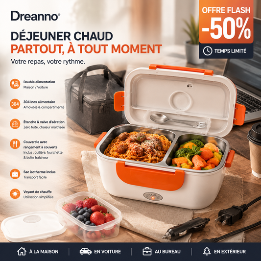 🔥 Aujourd'hui, -50 % ! 🍱 Chauffe-plat portable