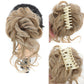 💥Hot Sale 💥- Morceau de cheveux chignon désordonné, postiche queue de cheval chignon bouclé ondulé pour un usage quotidien