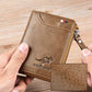 (🎁Vente chaude du Nouvel An 2024🎁) Portefeuille pour hommes avec fermeture éclair en cuir véritable (PROTÉGÉ RFID)✨