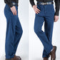Jean stretch taille haute coupe droite pour homme - OFFRE SPÉCIALE LIVRAISON GRATUITE
