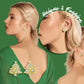 Boucles d'oreilles uniques en forme d'arbre de Noël