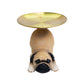 [Cadeaux Créatifs] Plateau de Rangement pour Clés avec Statue de Chien en Résine